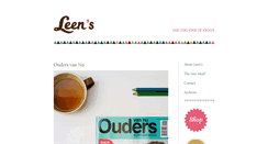 Desktop Screenshot of leens.be